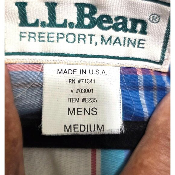 VTG L.L. Bean Freeport Maine Men's Y2k 80s Blue Lightweight Windbreaker Jacket P - Picture 5 of 8